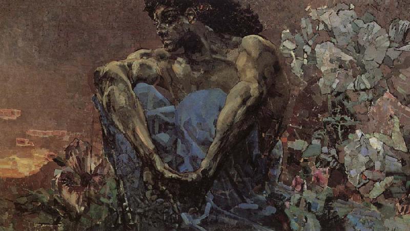 Arnold Bocklin The Seated Demon France oil painting art